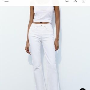 Mid rise flared jeans